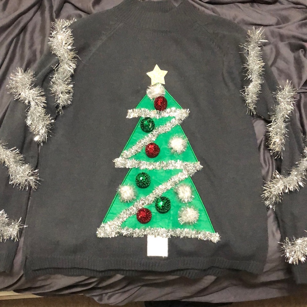 Winning ugly Christmas sweater